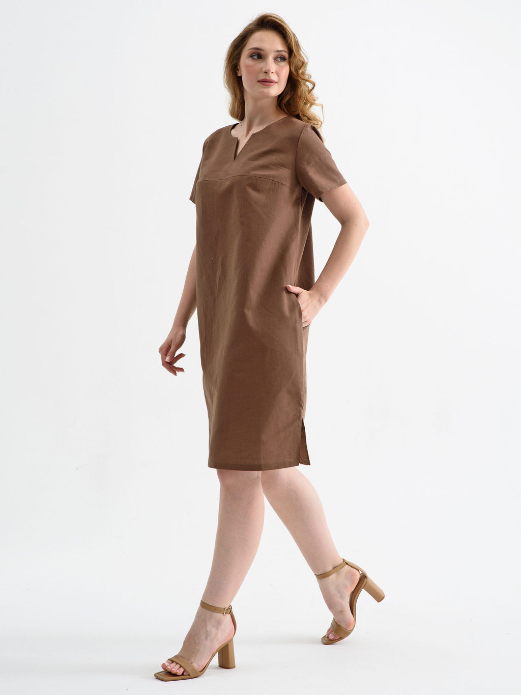 Платье Хлопок 70%, Лен 30%  Вологда - Оптима фото 4