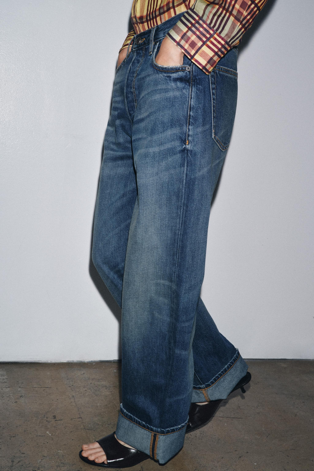ZW COLLECTION BAGGY LOW-RISE JEANS - Zara фото 4