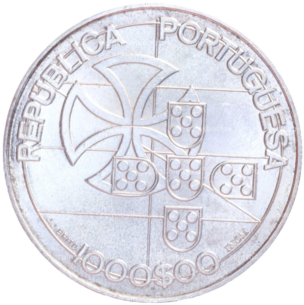 Монета 1000 эскудо 1998 года Португалия 75 лет Лиге Комбатанты