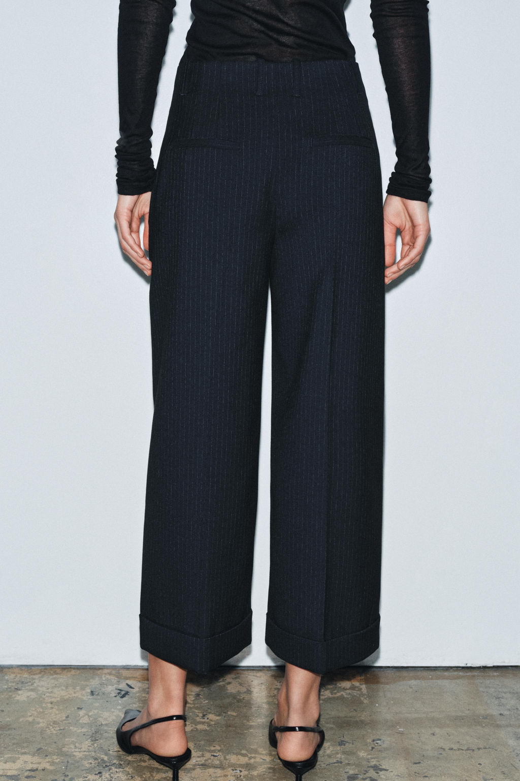 ZW COLLECTION PINSTRIPED TROUSERS