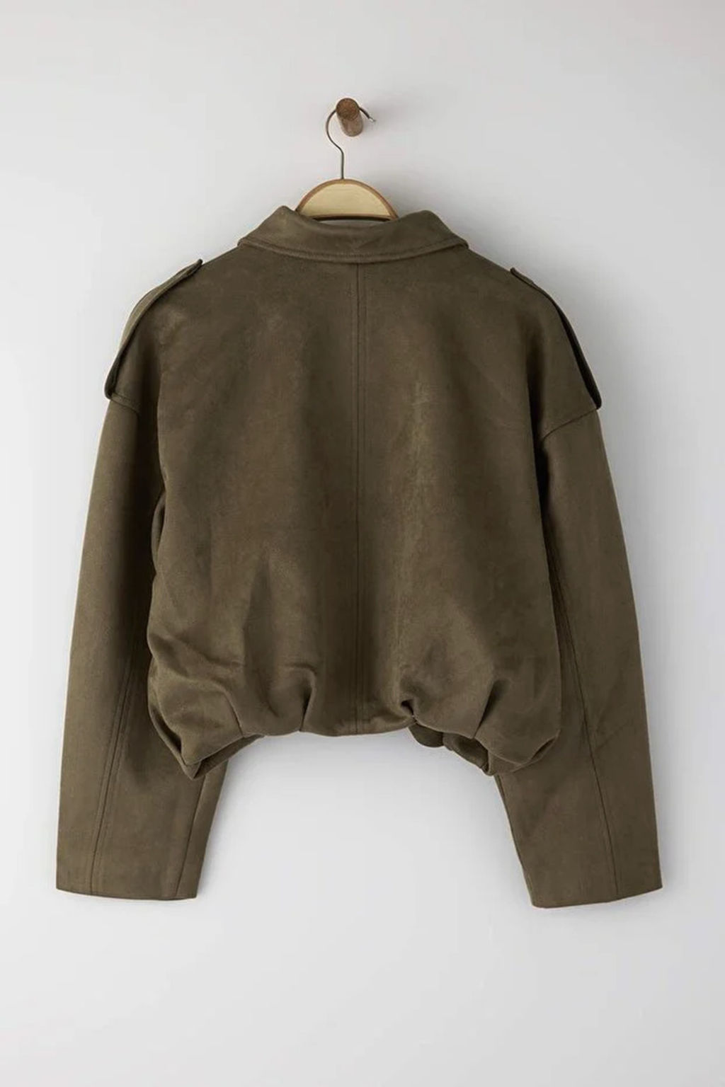 Haki Oversize Kal?p Suet Bomber Ince Ceket Mont TWOAW26MO00125