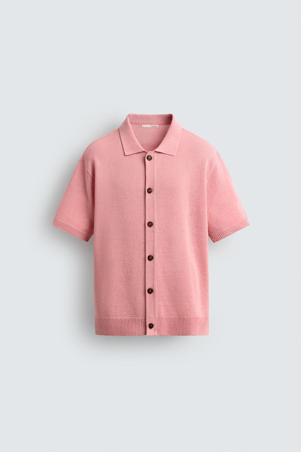 CAMISA PUNTO RELAXED FIT / Rosa - Zara фото 7