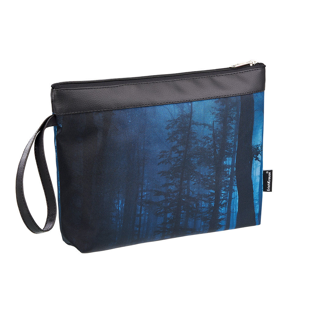 Цена за 4 шт. Косметичка ErichKrause® StreetLine 300х250мм Dark Forest