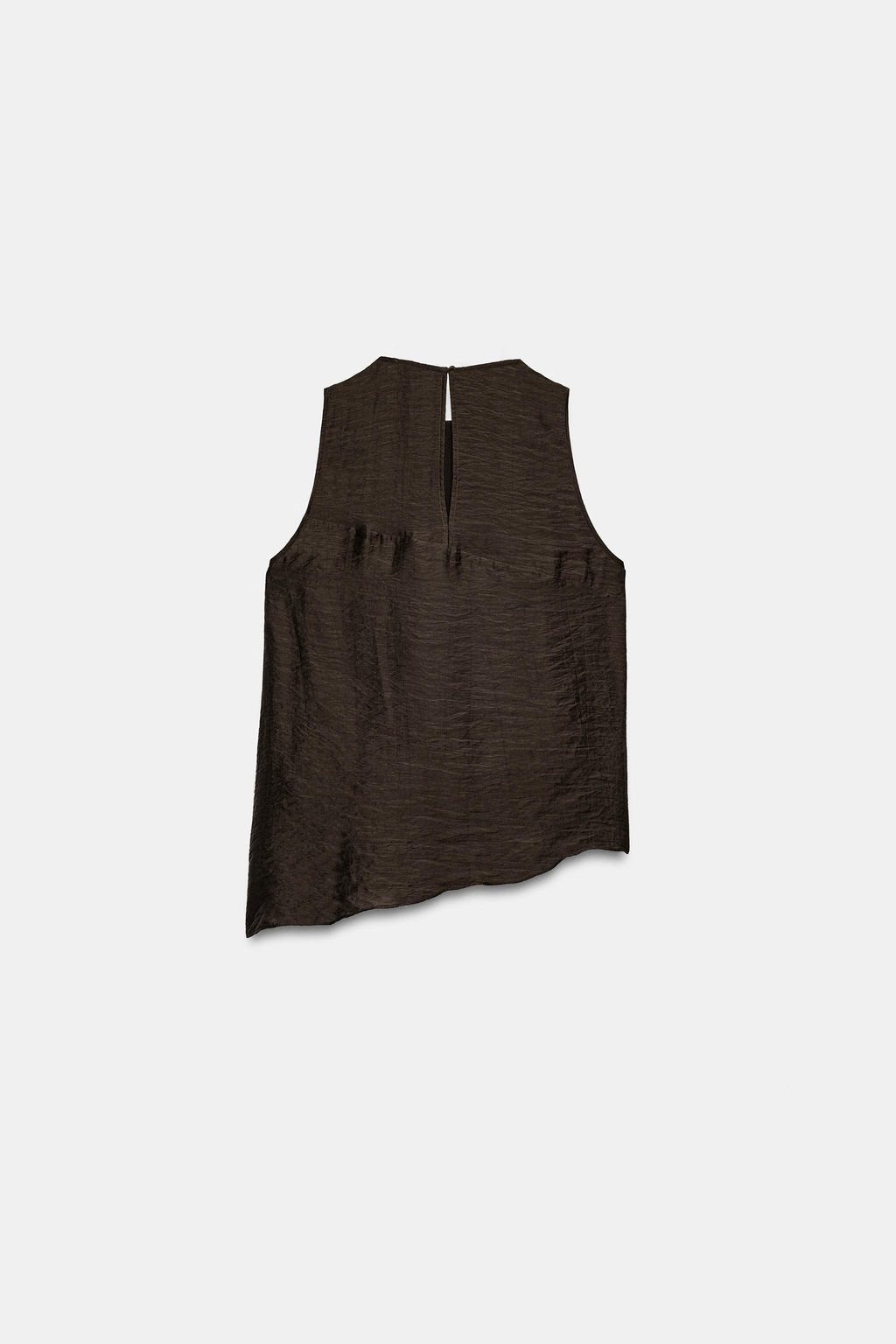 TOP ASIM?TRICO VOLANTES / Marr?n - Zara фото 6