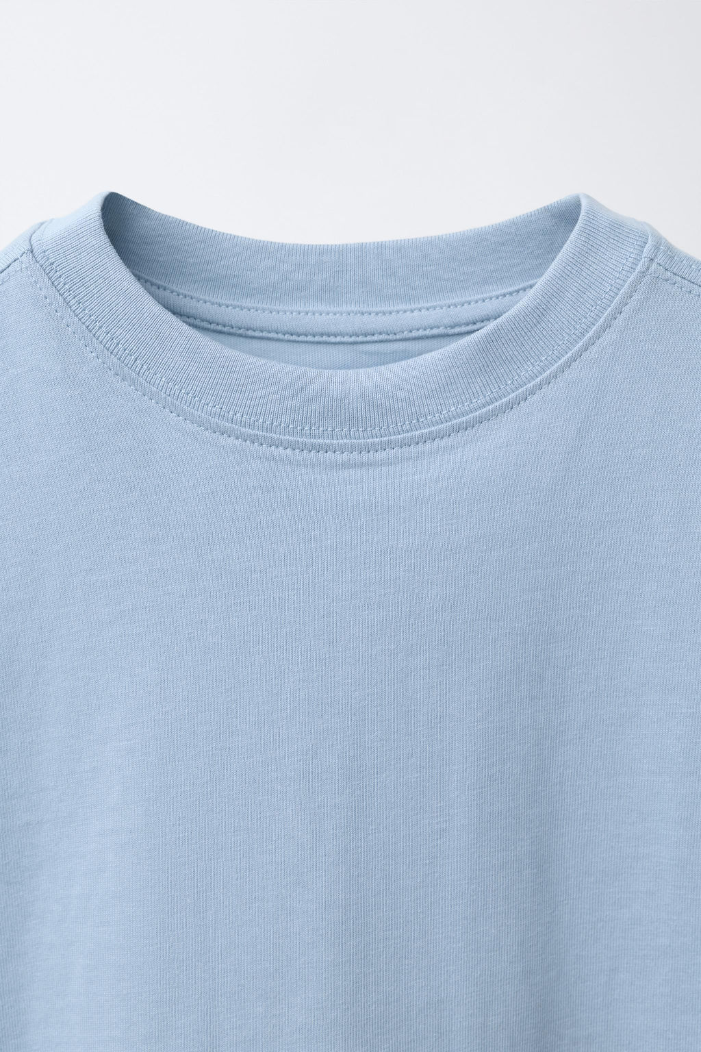 CAMISETA LISA / Azul pastel - Zara фото 3