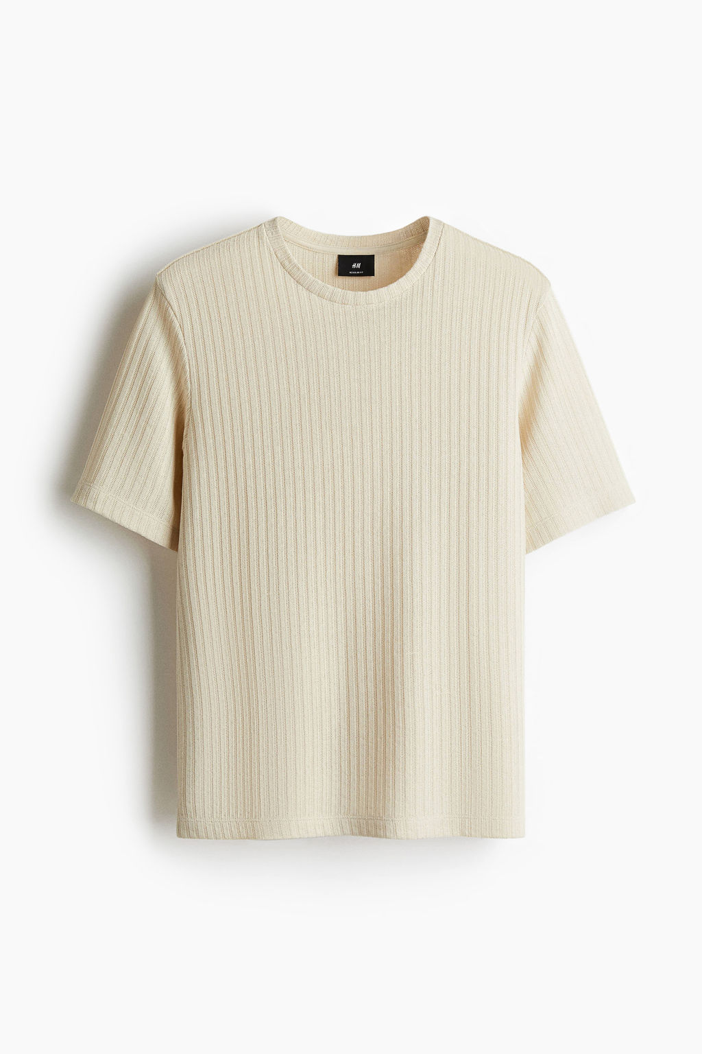 Camiseta en punto de canal? Regular Fit - H&m фото 3