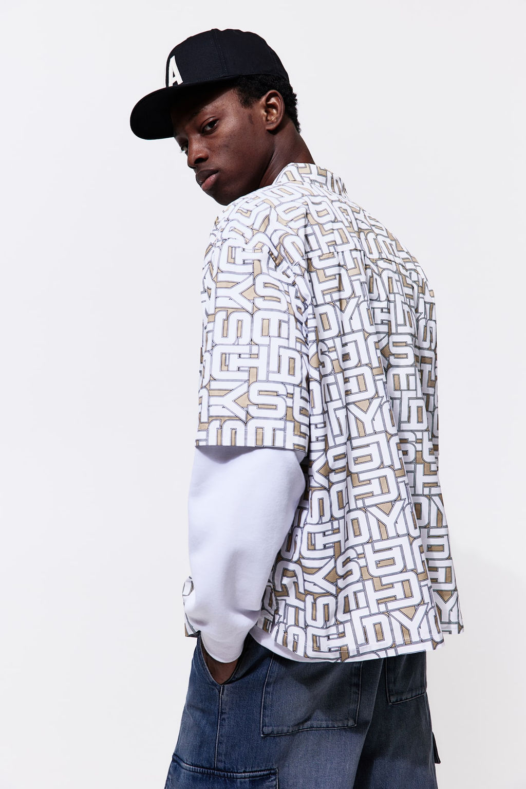Camisa resort estampada Oversized Fit - H&m фото 5
