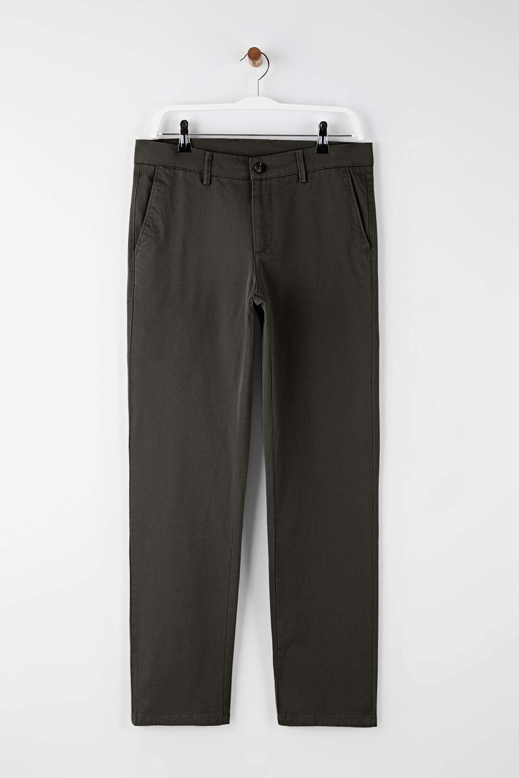 Haki Erkek Gabardin Dokulu Kumas Pantolon TMNAW26PL00026