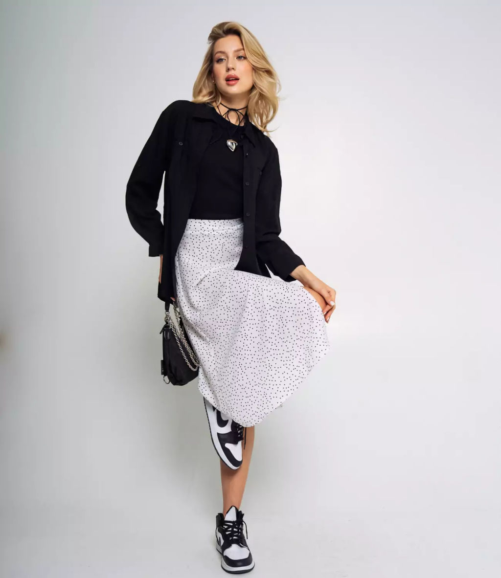 Юбка #БШ2250-1, белый