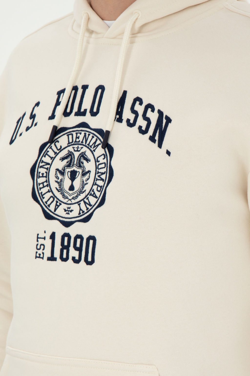 Мужской кремовый свитшот Неожиданная скидка в корзине - U.s. polo assn фото 14