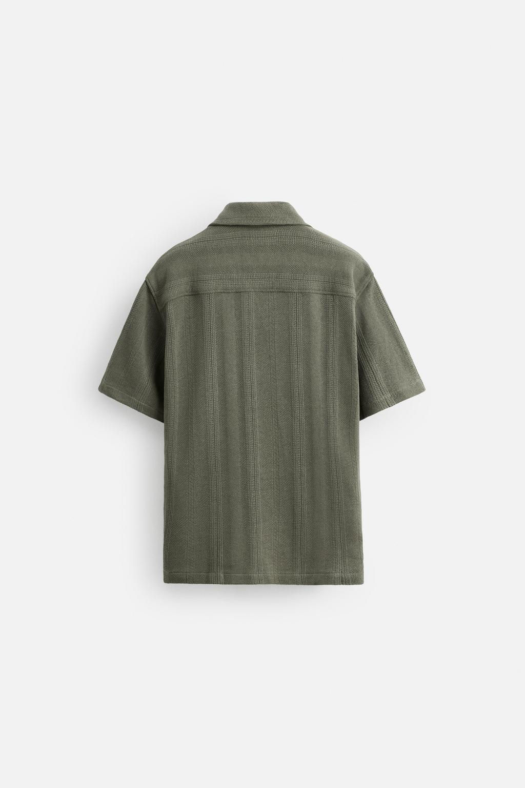TEXTURED JACQUARD SHIRT - Zara фото 8