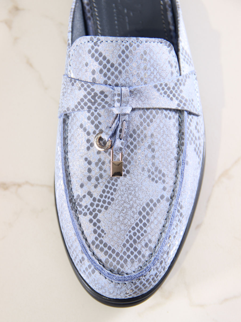 Мюли 1070.2614bl.Голубая мамба