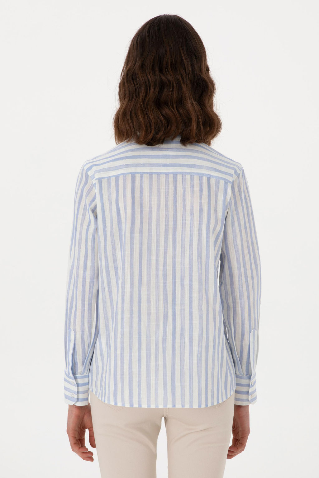 Kad_n A__k Mavi Uzun Kollu G_mlek Sepette S_rpriz _ndirim - U.s. polo assn фото 5