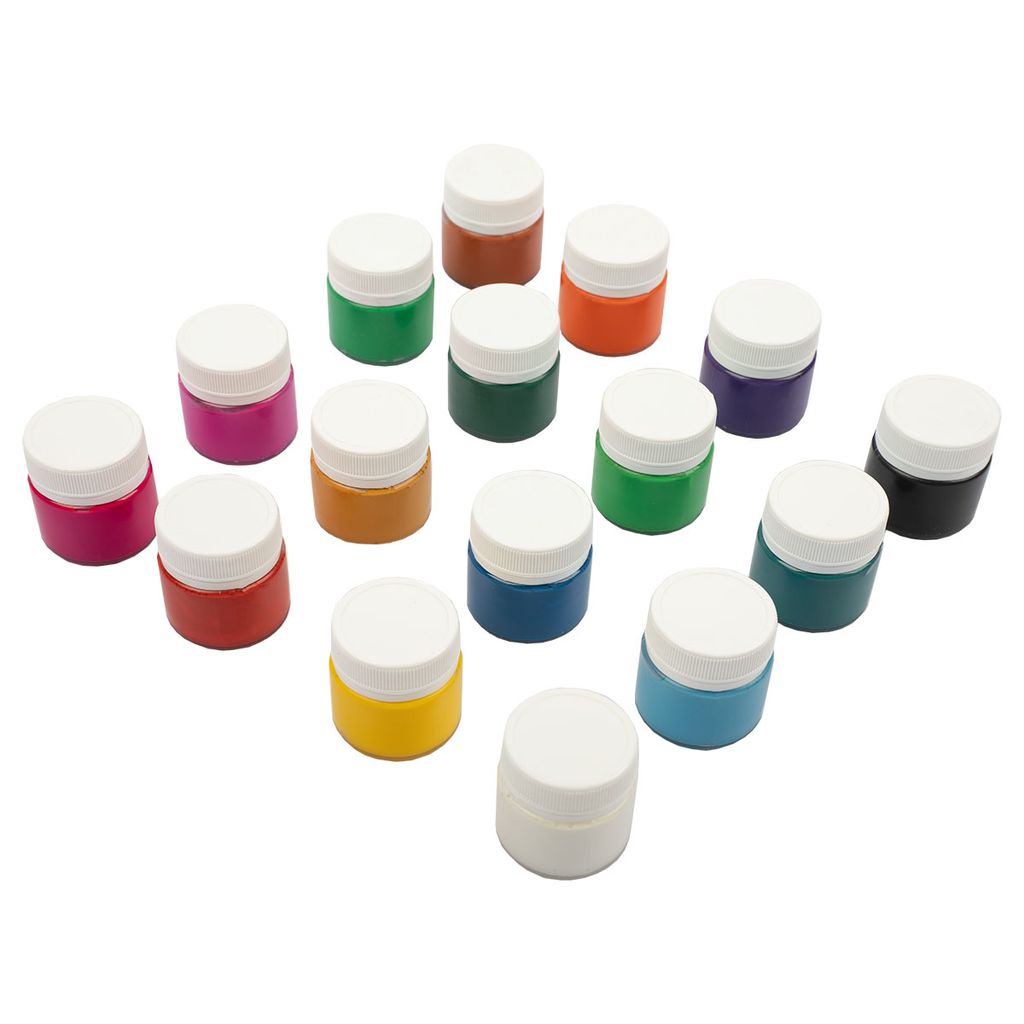 Краска гуашь Лео Играй набор в картонной упаковке LPG-0116 16 цв. х 20 мл  фото 4