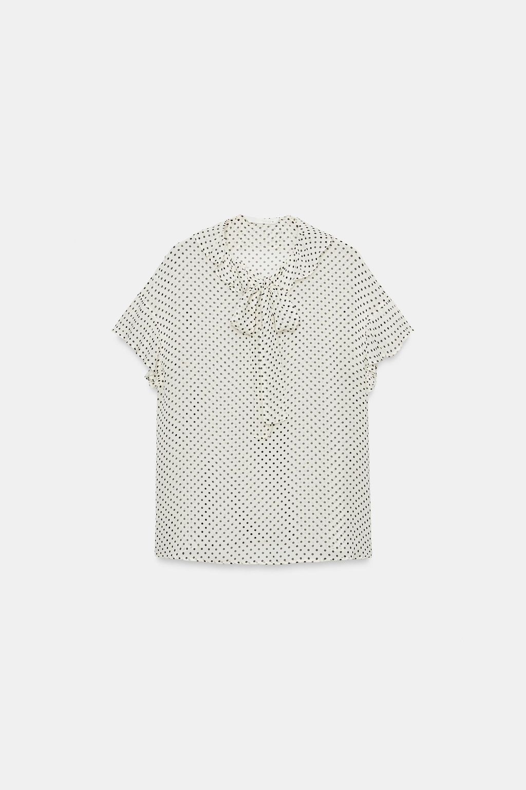 BLUSA LAZADAS LUNARES ZW COLLECTION / Blanco - Zara фото 7