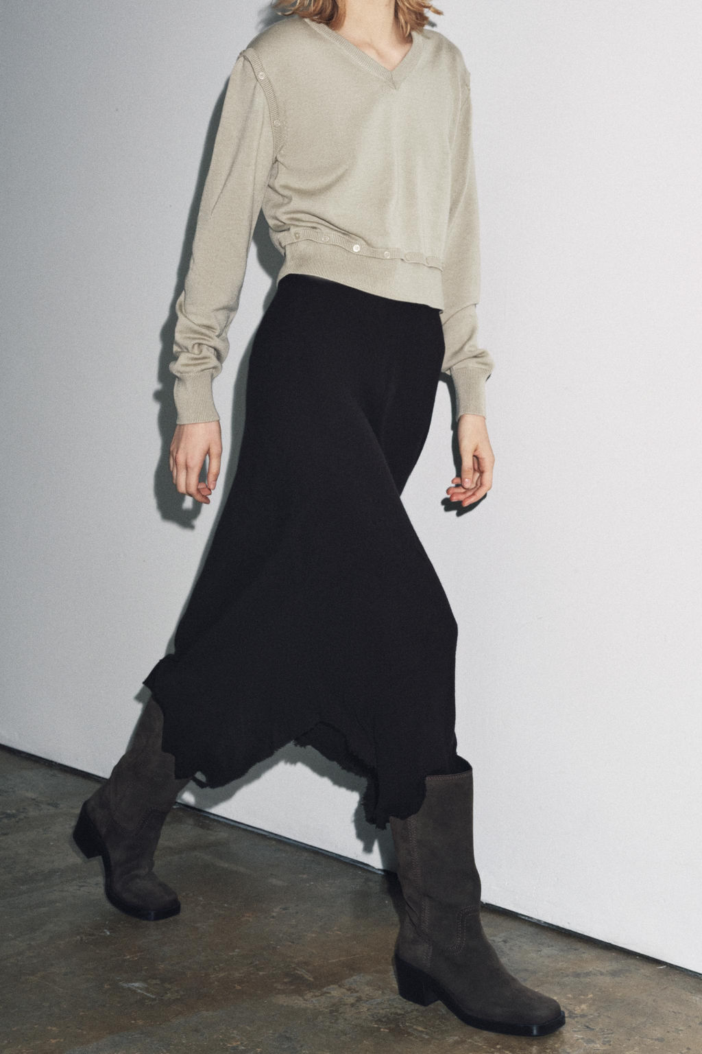 BUTTON DETAIL KNIT SWEATER - Zara фото 6