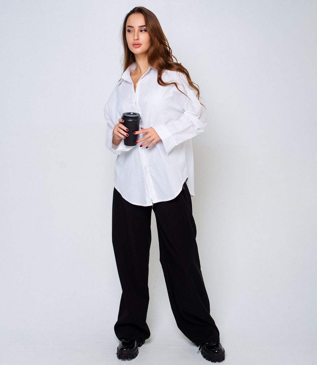 Рубашка #КТ3160 (7), белый - Dommod фото 4