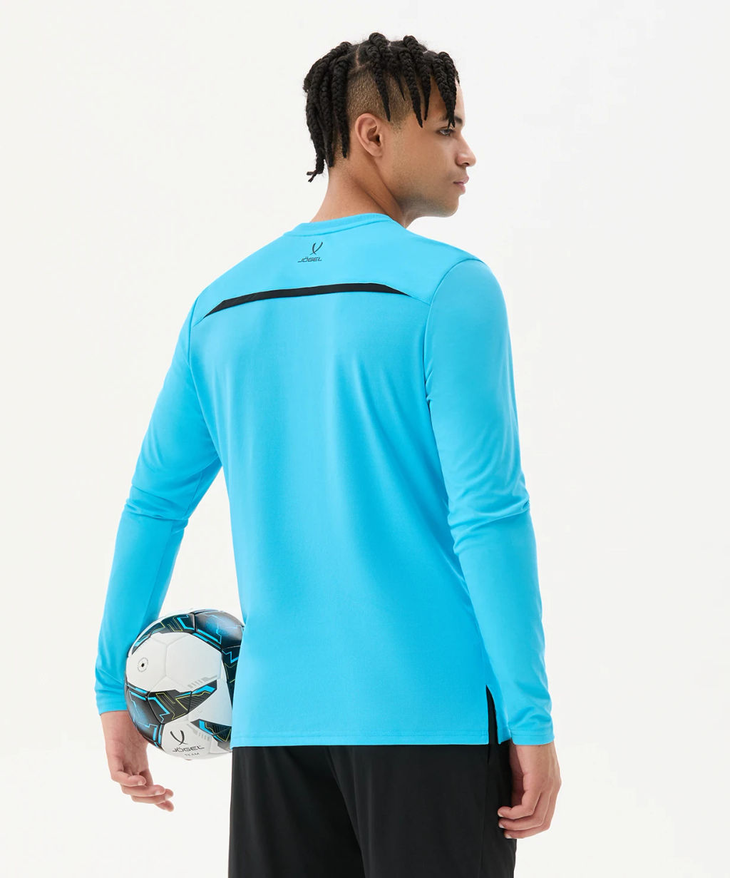 Футболка судейская с длинным рукавом JOGEL DIVISION PerFormDRY Referee LS Tee, голубой  фото 7
