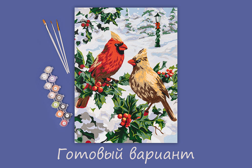 ФРЕЯ PNB/PM-183 Набор для раскрашивания по номерам 40 х 30 см В заснеженном лесу фото 5