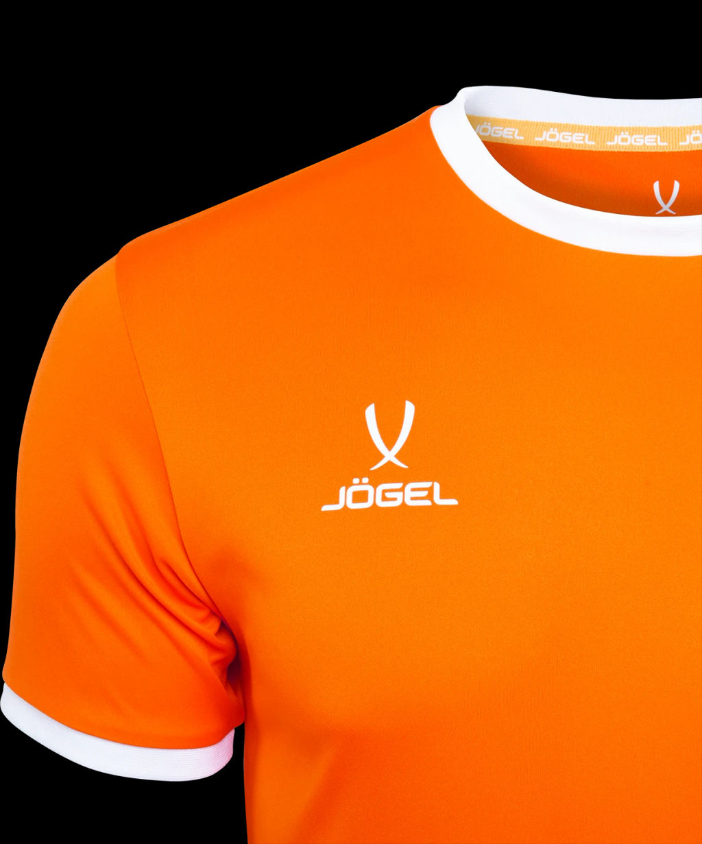 Футболка футбольная JOGEL CAMP Origin, оранжевый/белый, детский