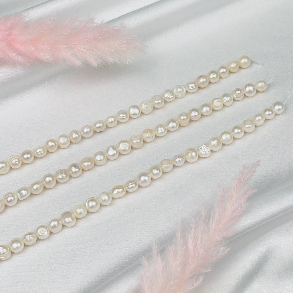 Бусины для украшений из белого Жемчуга 35 см