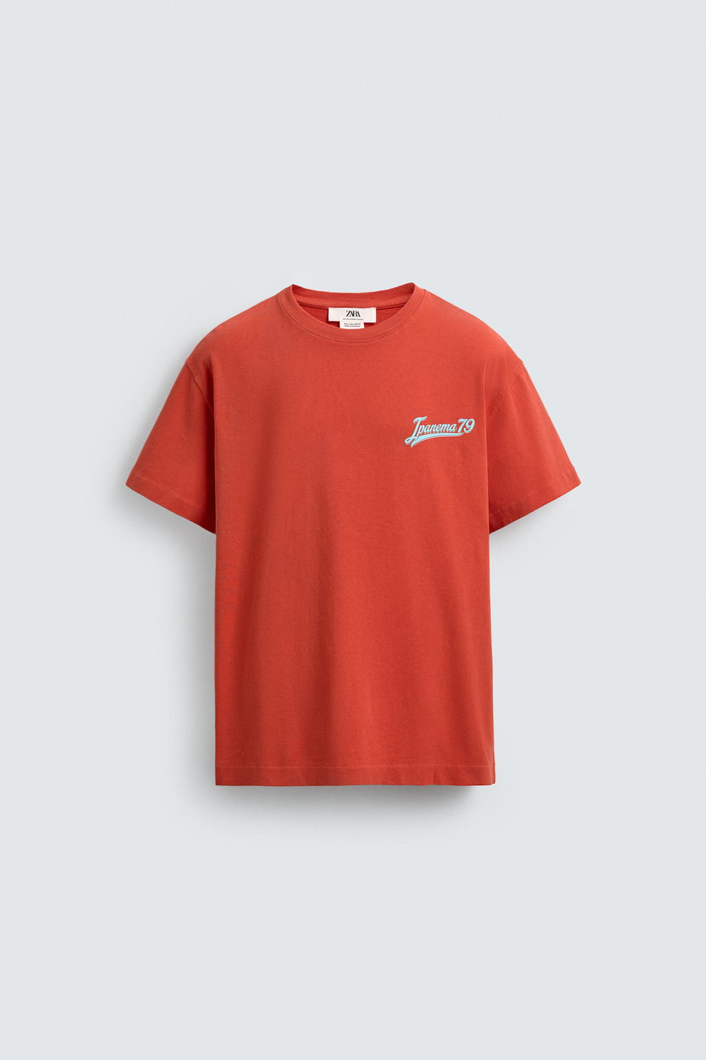 CAMISETA LAVADA IPANEMA / Naranja - Zara фото 7