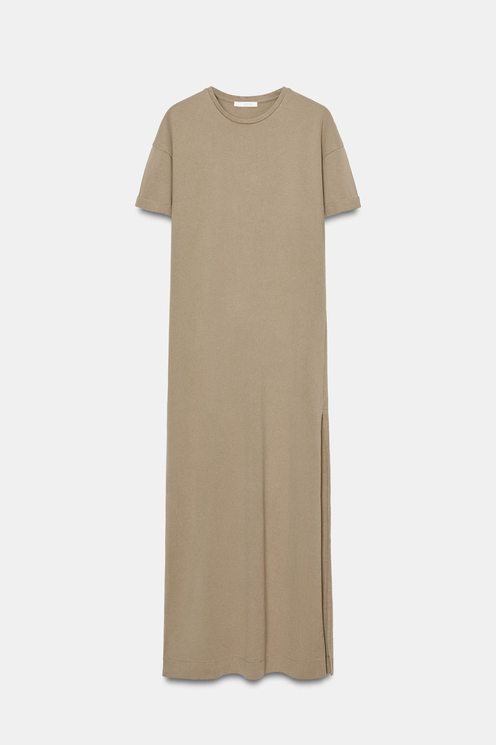 VESTIDO LARGO ABERTURA / Tostado - Zara фото 4