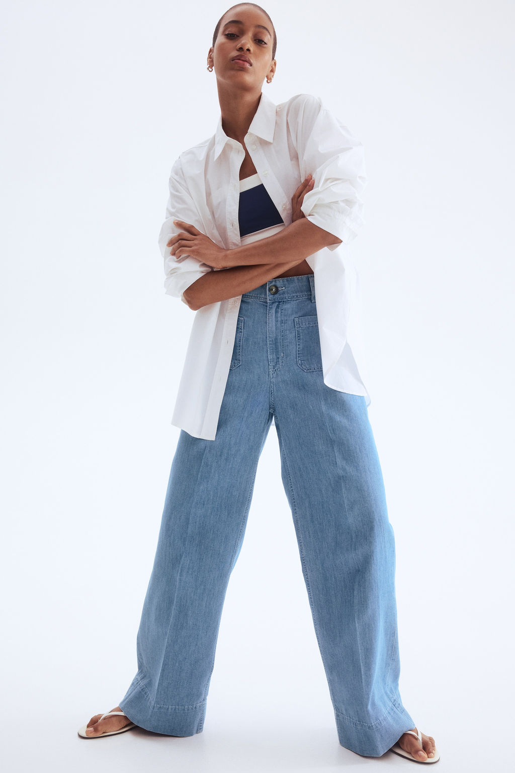 Wide High Jeans - H&m фото 3