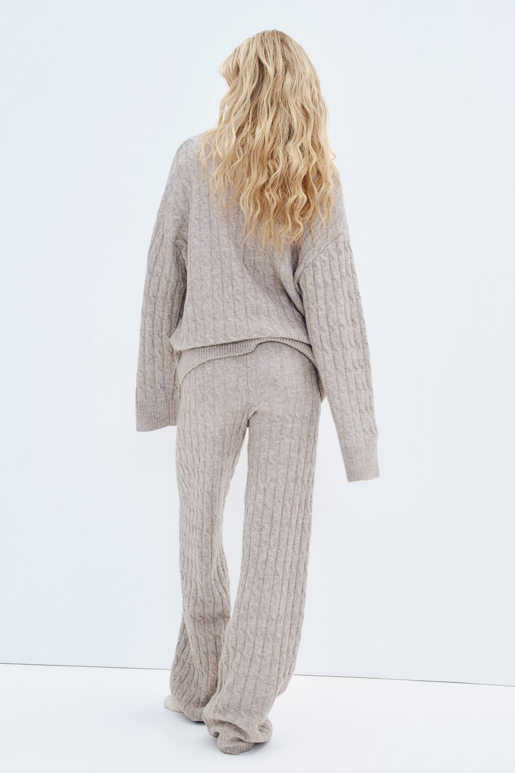 Pantalon en punto trenzado - H&m фото 8