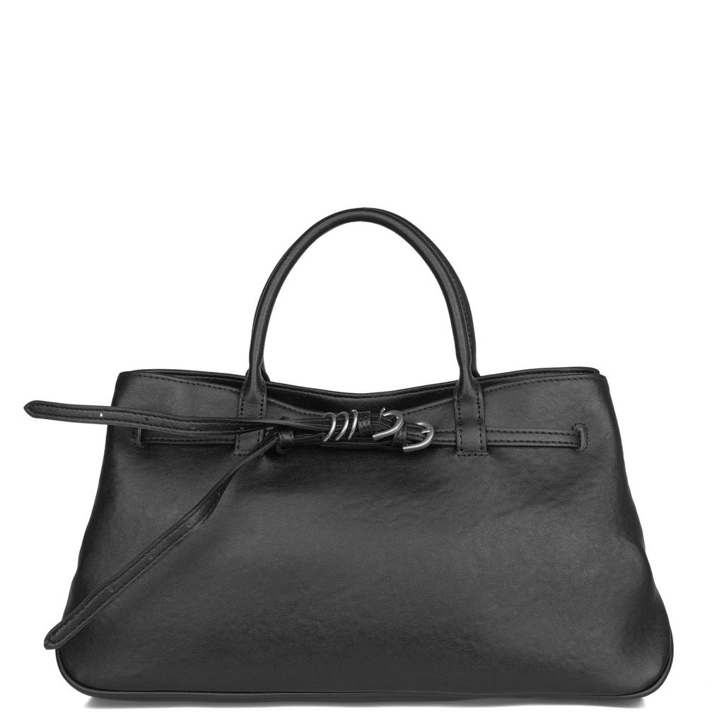 7019 black, Женская кожаная сумка, Barcelo Biagi