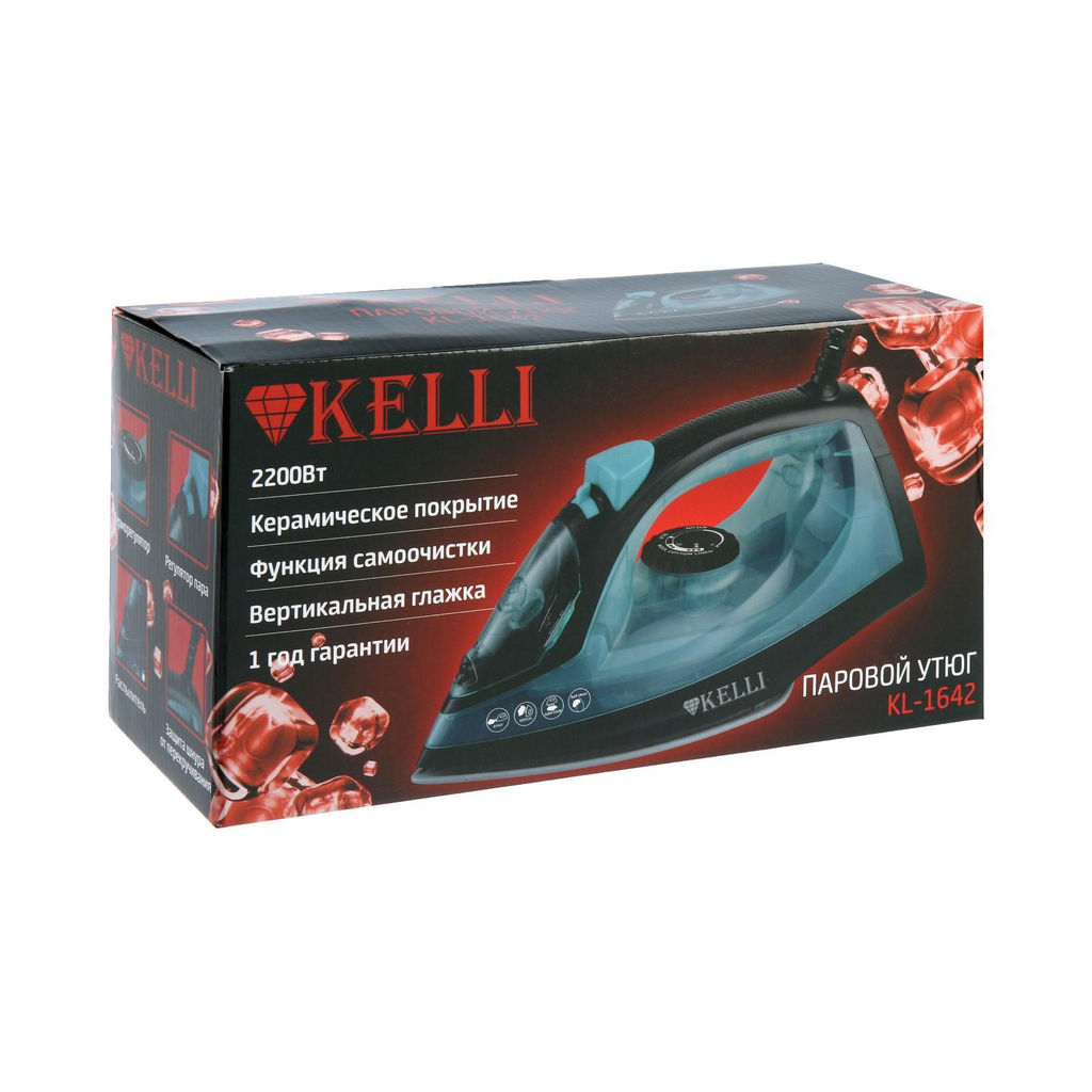 Утюг с керамическим покрытием "Kelli "арт. KL-1642