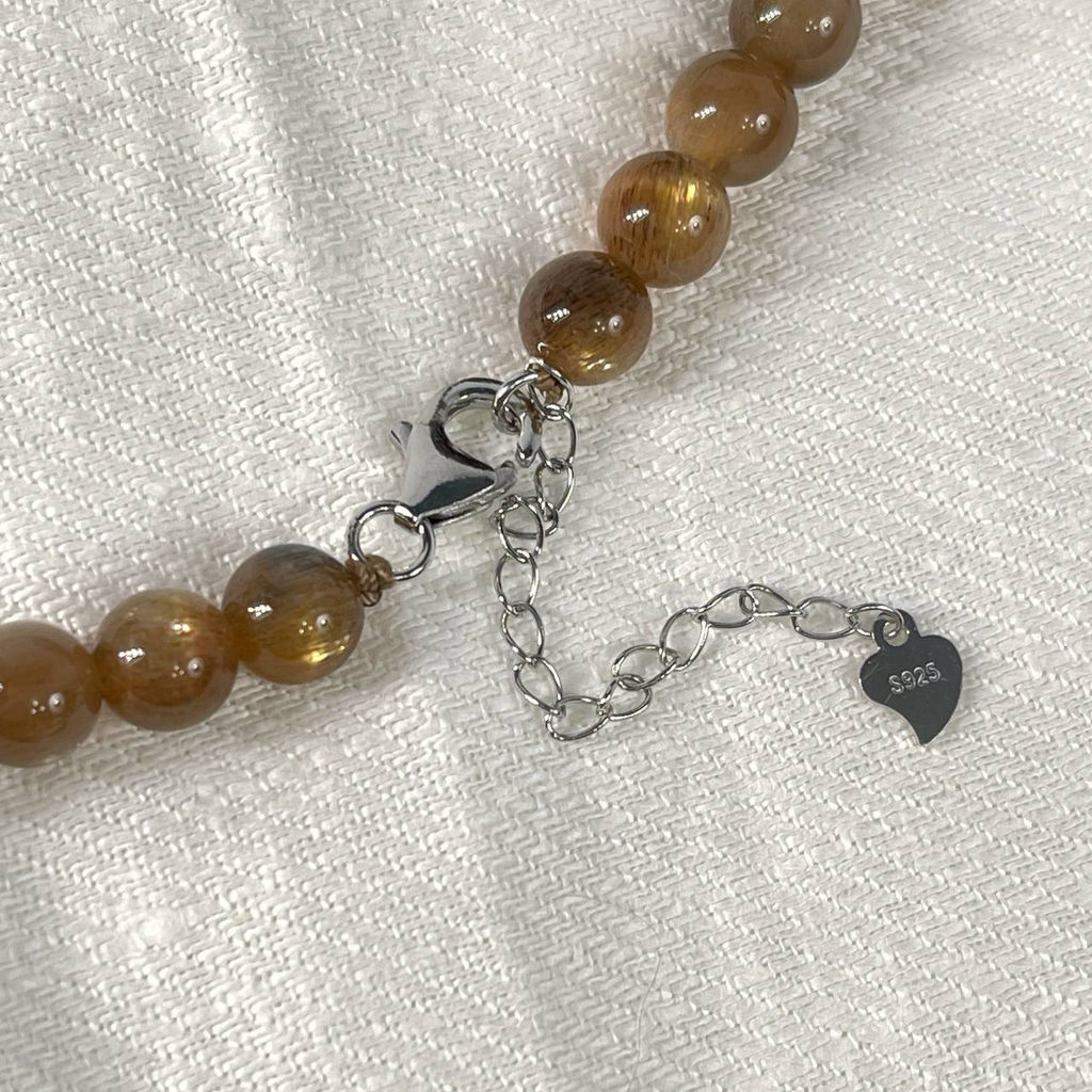 Бусы на увеличение из Солнечного камня - Радуга самоцветов фото 3