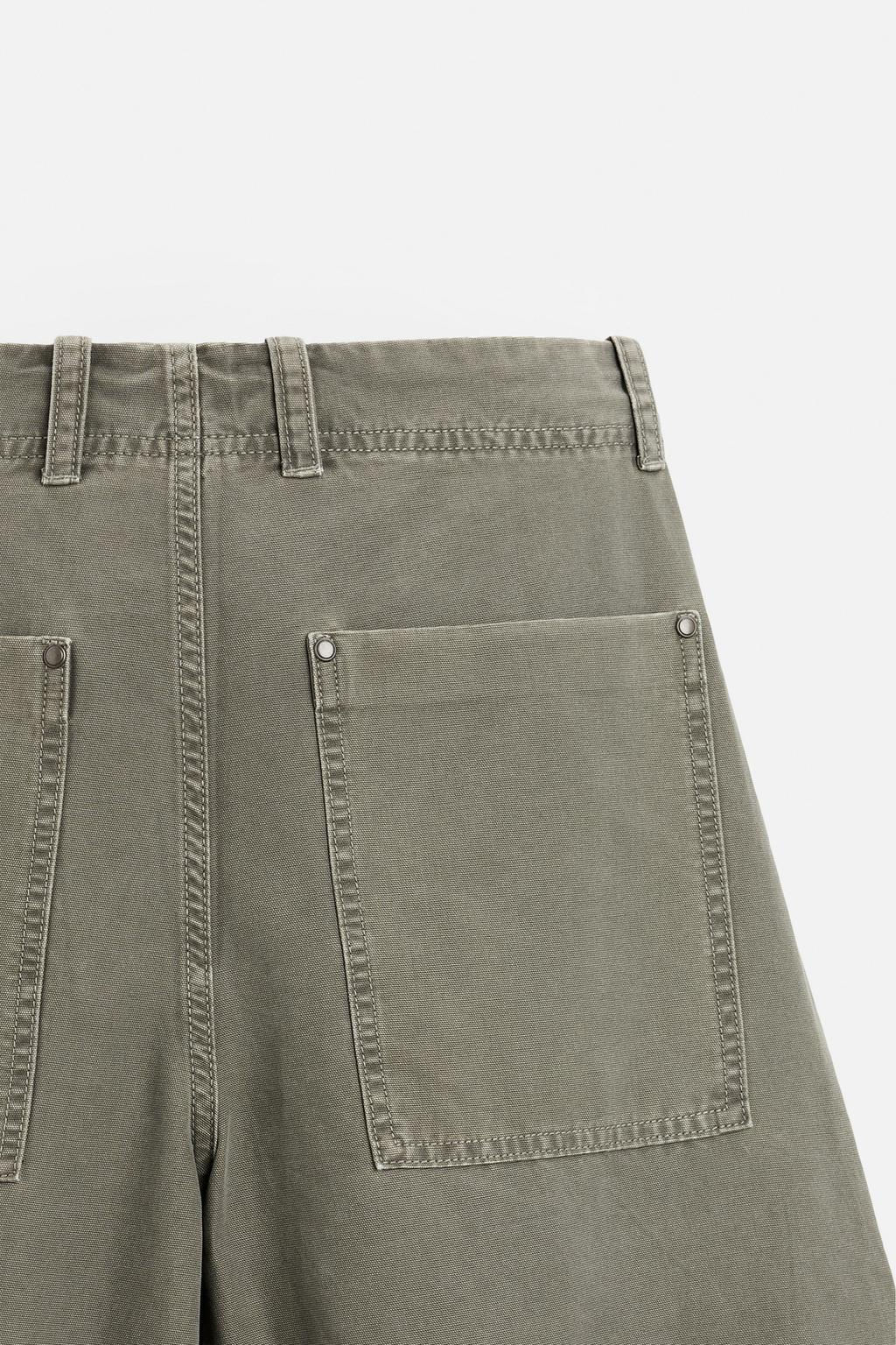 RELAXED FIT FADED TROUSERS - Zara фото 18