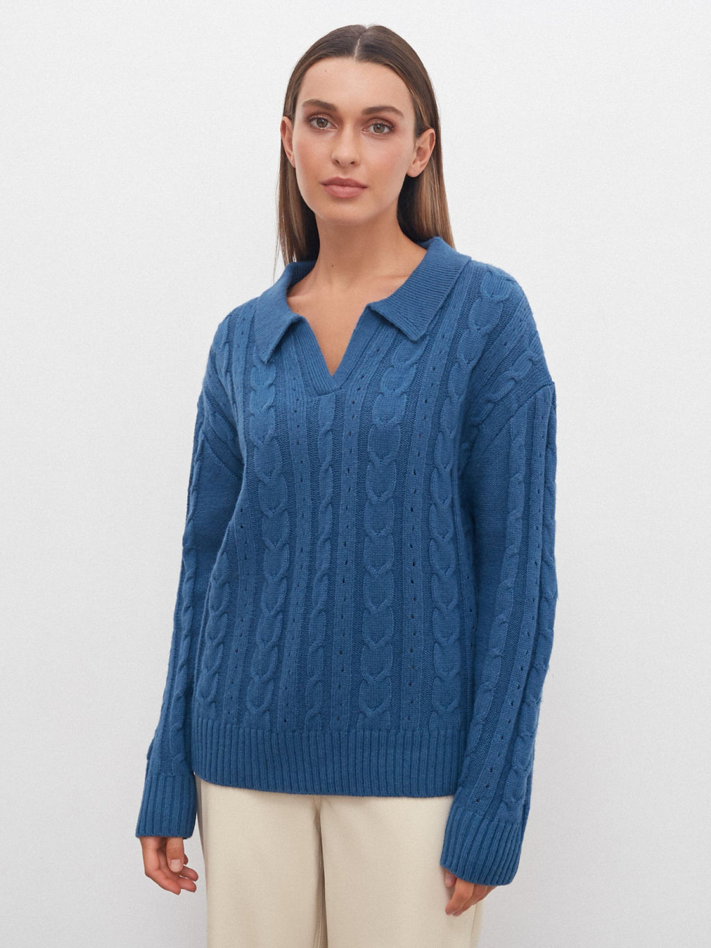 Conso/KJL 220605 - teal Джемпер женский