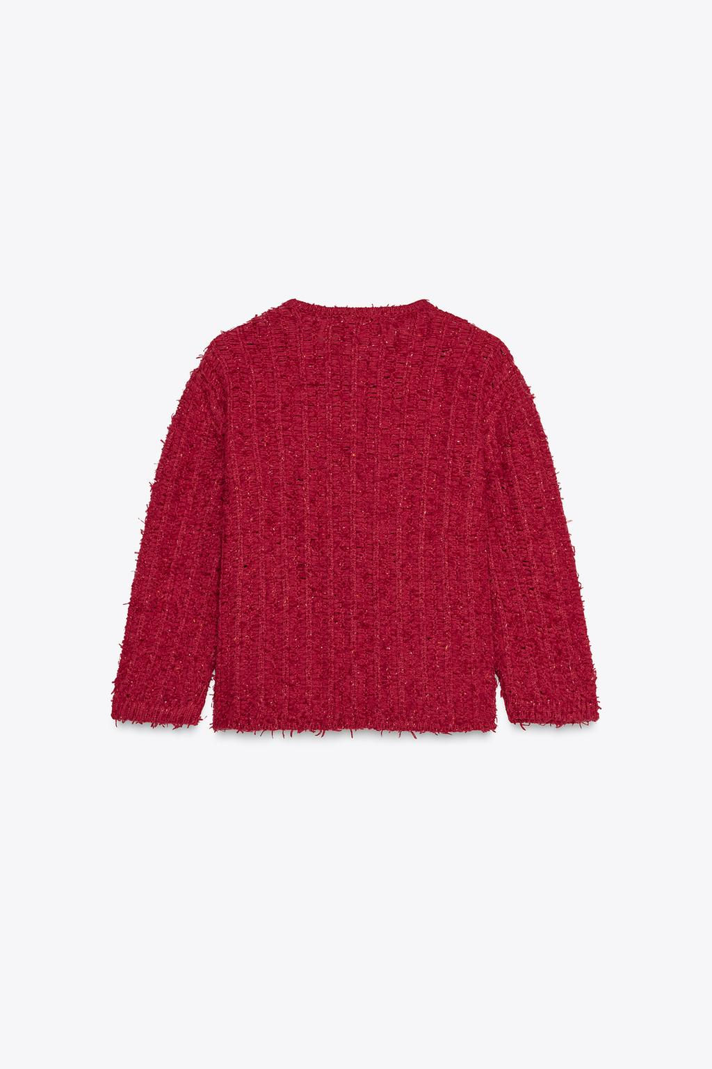 3/4 LENGTH SLEEVE KNIT CARDIGAN - Zara фото 6