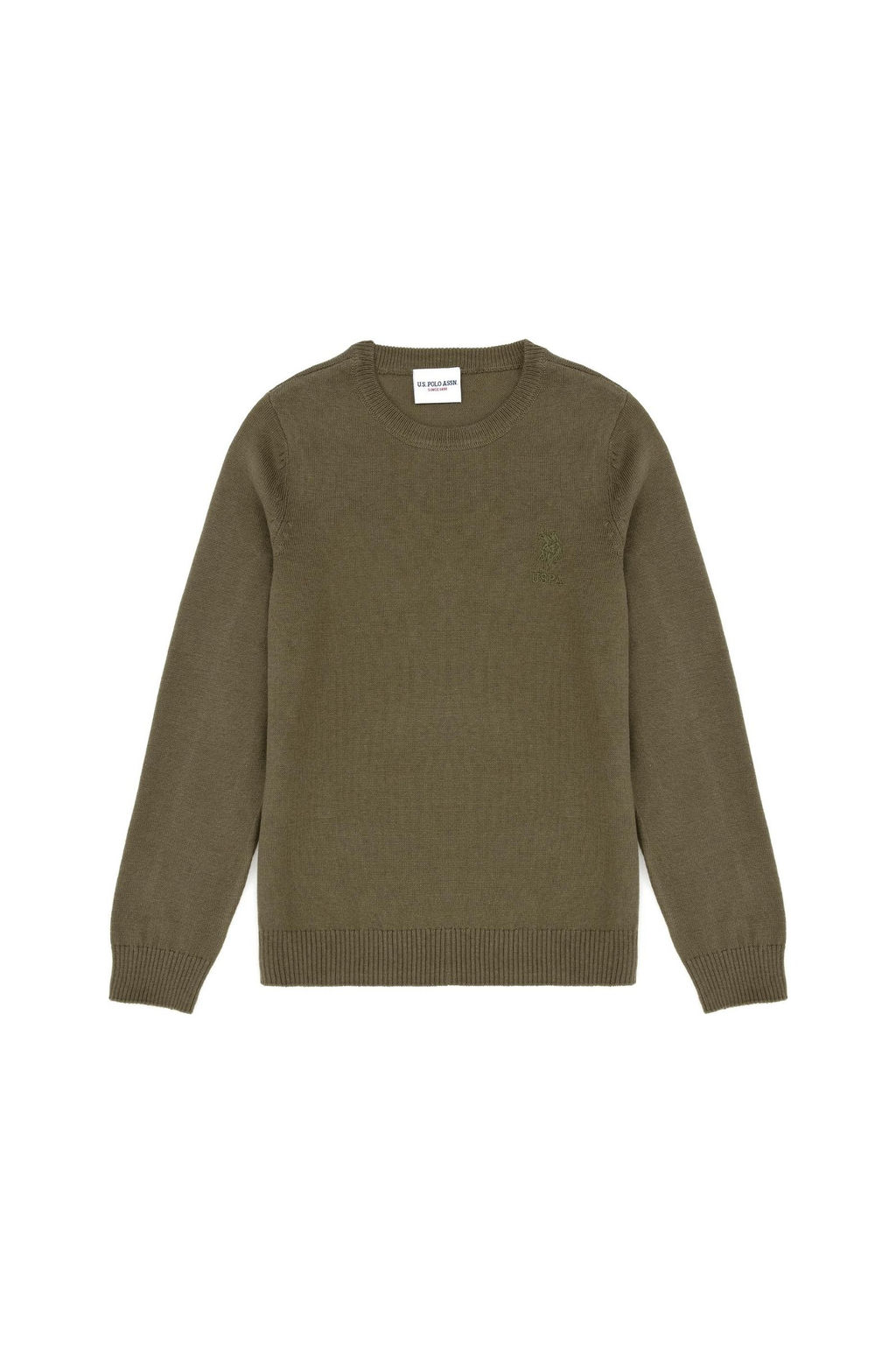 U. S. Polo Assn / Базовый свитер цвета хаки для мальчика - U.s. polo assn фото 4