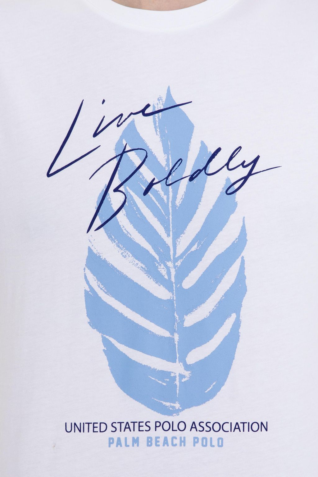 U. S. Polo Assn Мужская белая футболка с круглым вырезом - U.s. polo assn фото 6