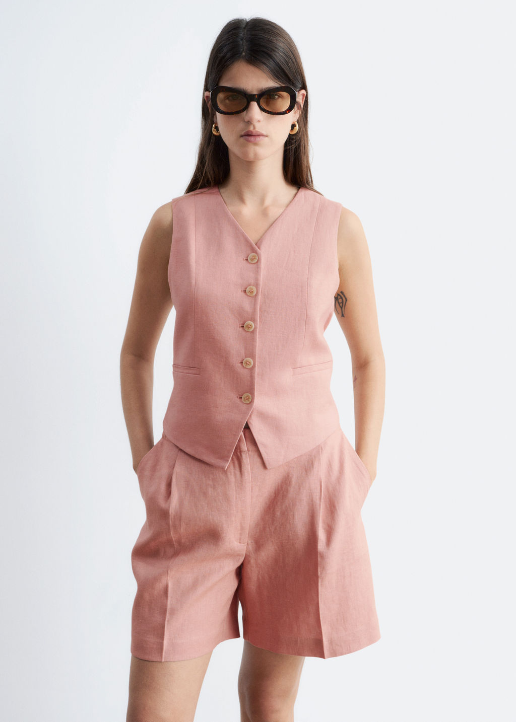 Chaleco de lino - H&m фото 3
