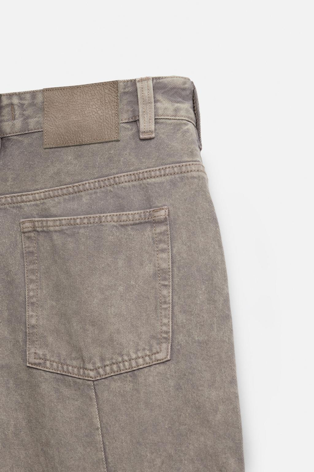 WASHED RELAXED FIT JEANS - Zara фото 10