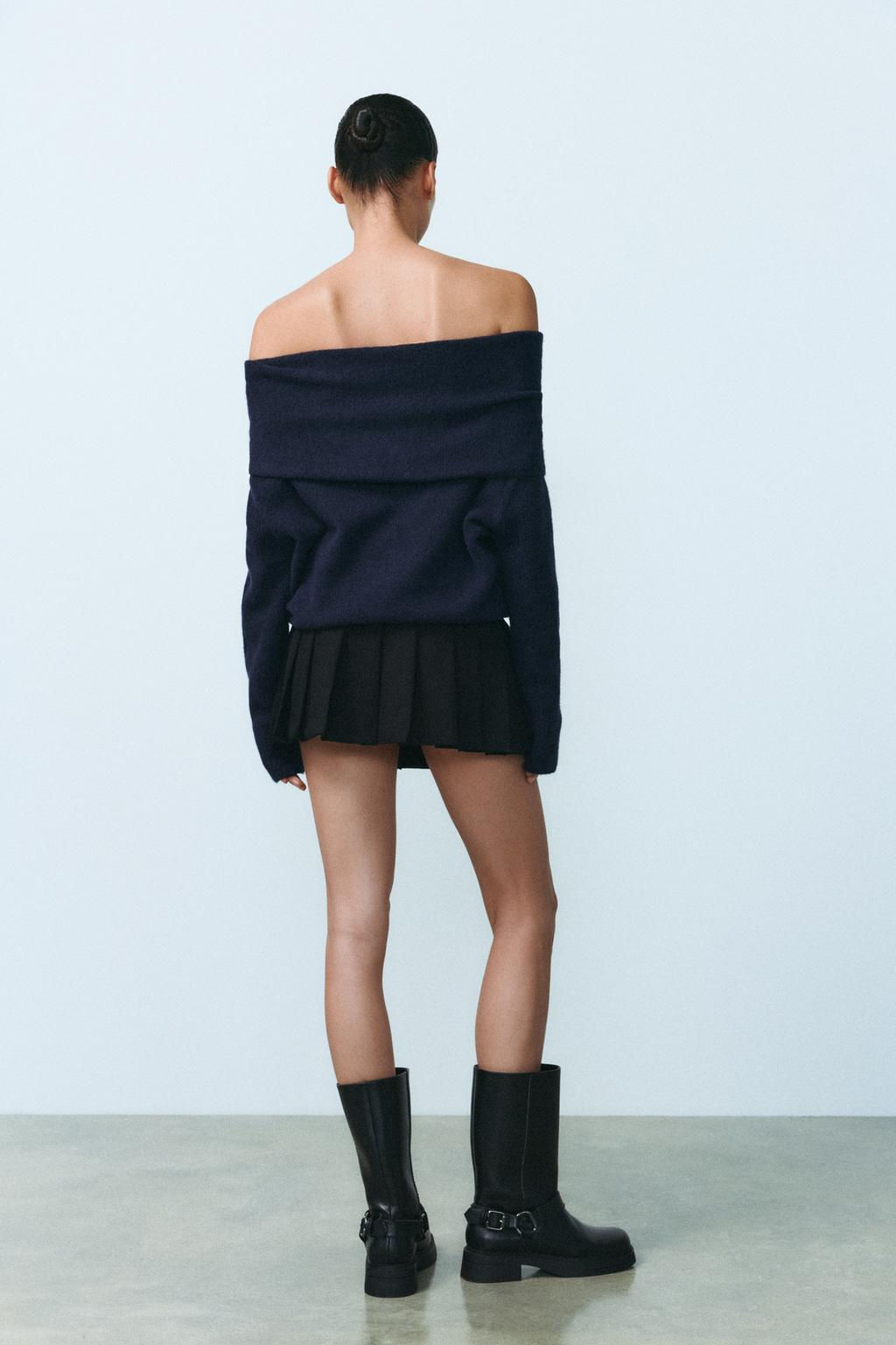 OFF-THE-SHOULDER KNIT SWEATER - Zara фото 5