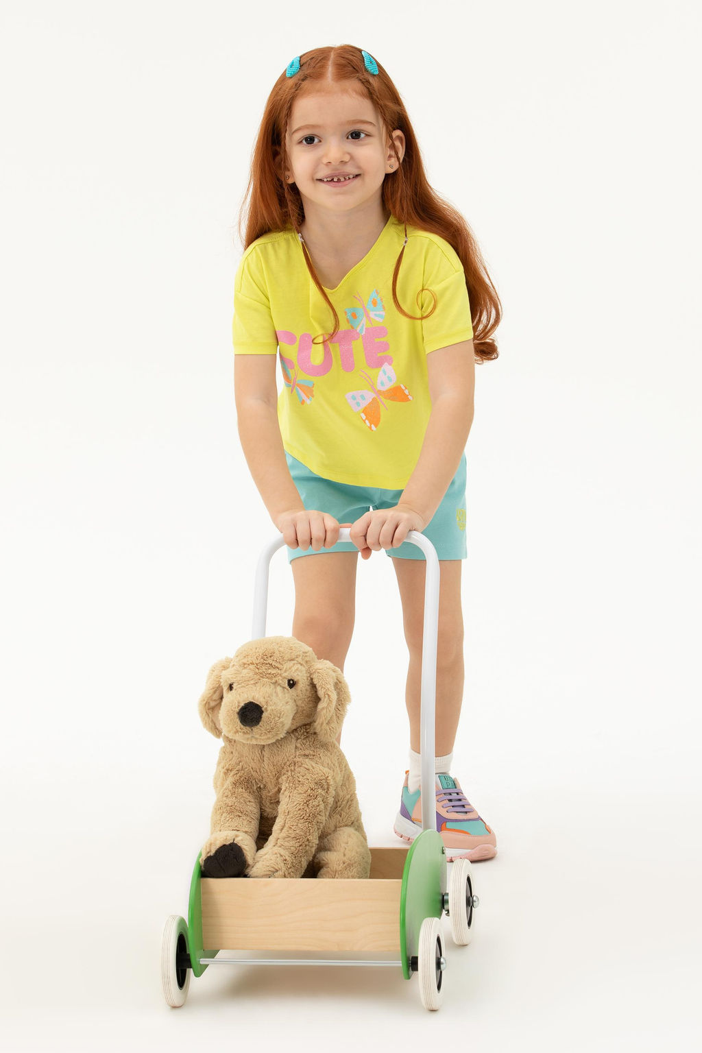 Неоново-желтая футболка для девочки - U.s. polo assn фото 12
