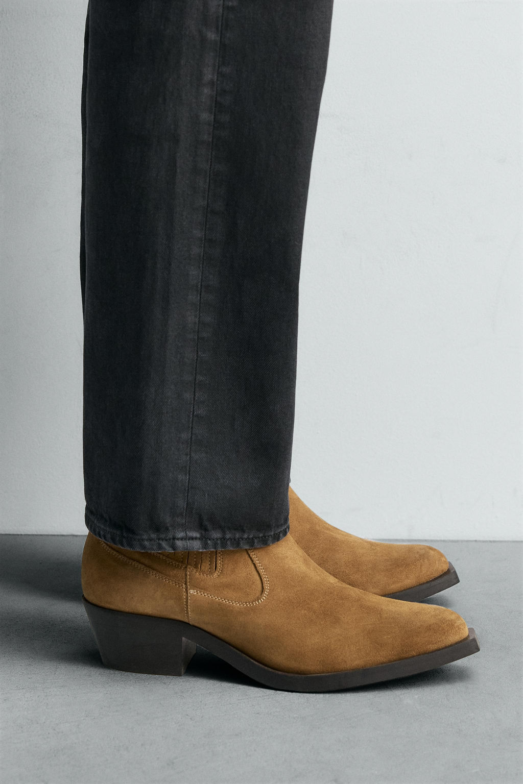 LEATHER COWBOY BOOTS LIMITED EDITION - Zara фото 3