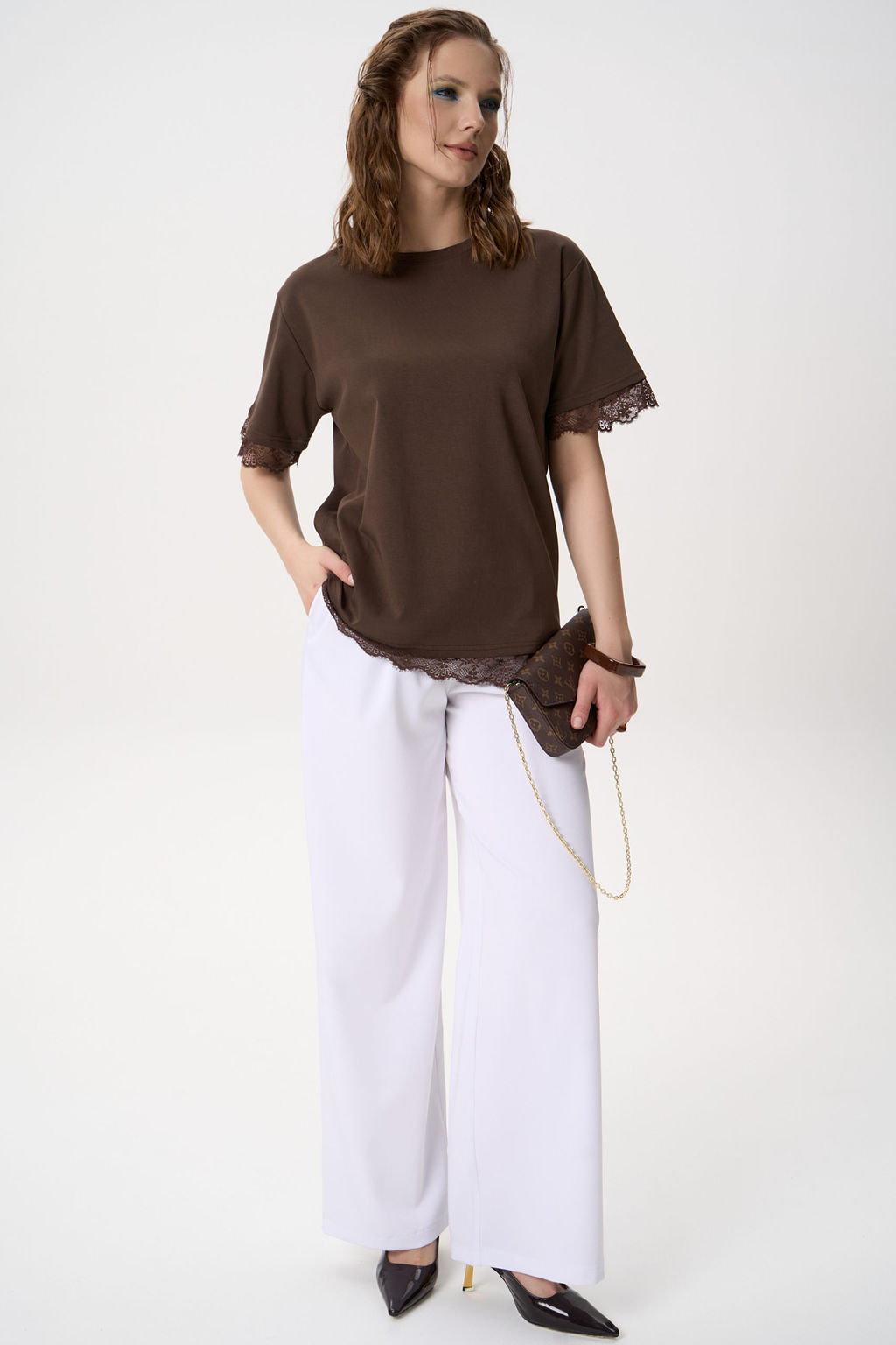 Футболка Бэль (шоколадный) - Эльза фото 11