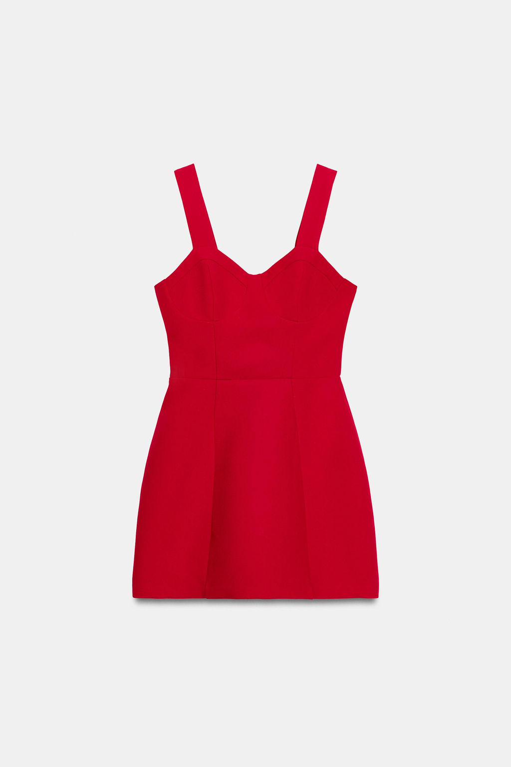 VESTIDO MINI CORSETERO / Rojo - Zara фото 7