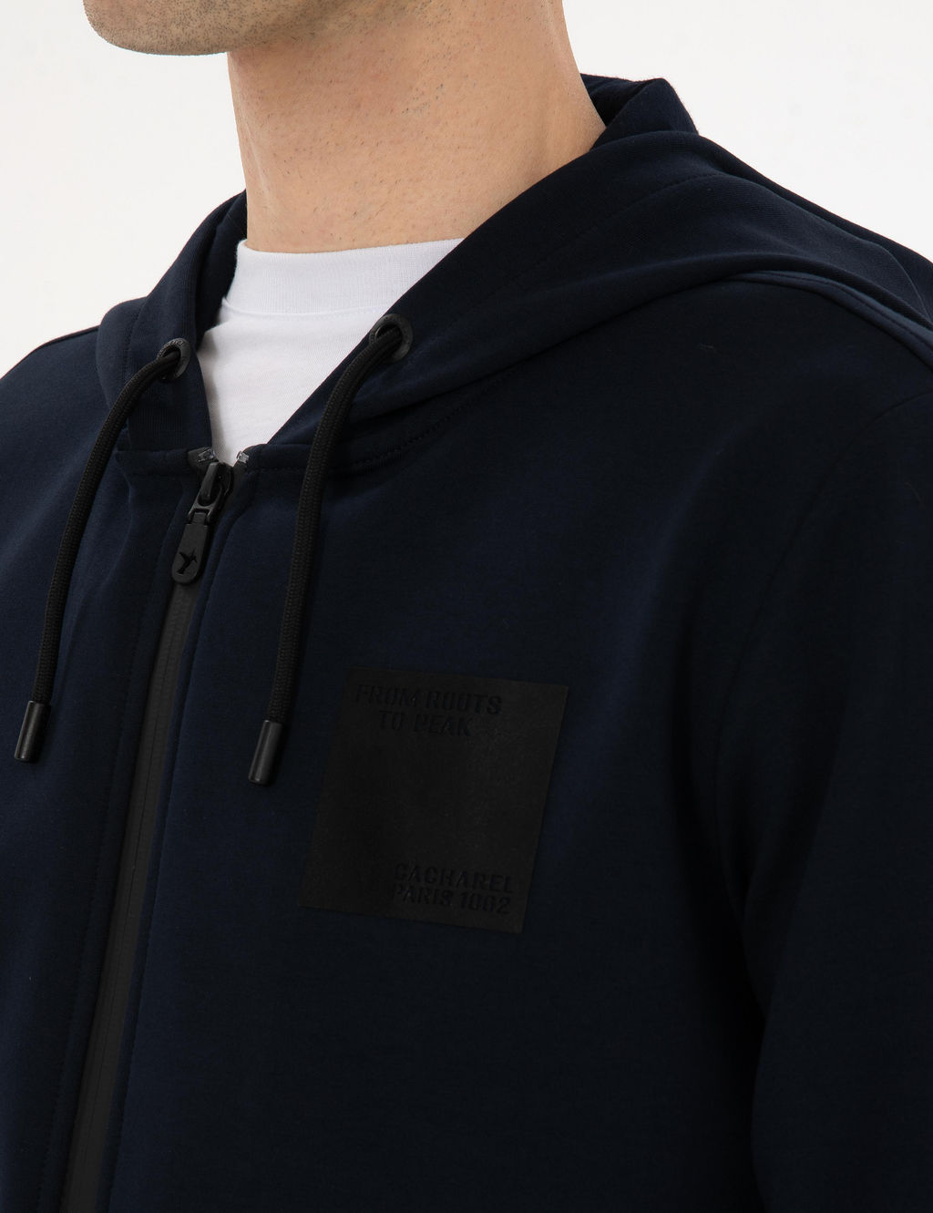 Lacivert Regular Fit Pamuk Kar___ml_ Tam Fermuarl_ Sweatshirt - Cacharel фото 7