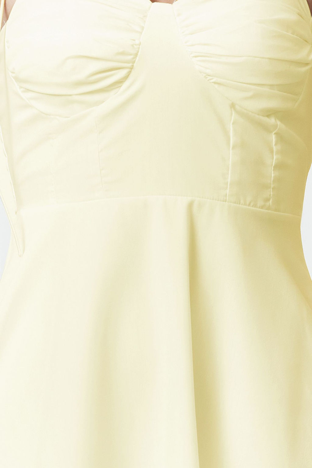 TRENDYOLMILLA Beyaz Drape Detayl? Dokuma Maxi Elbise TWOSS24EL01128 фото 16