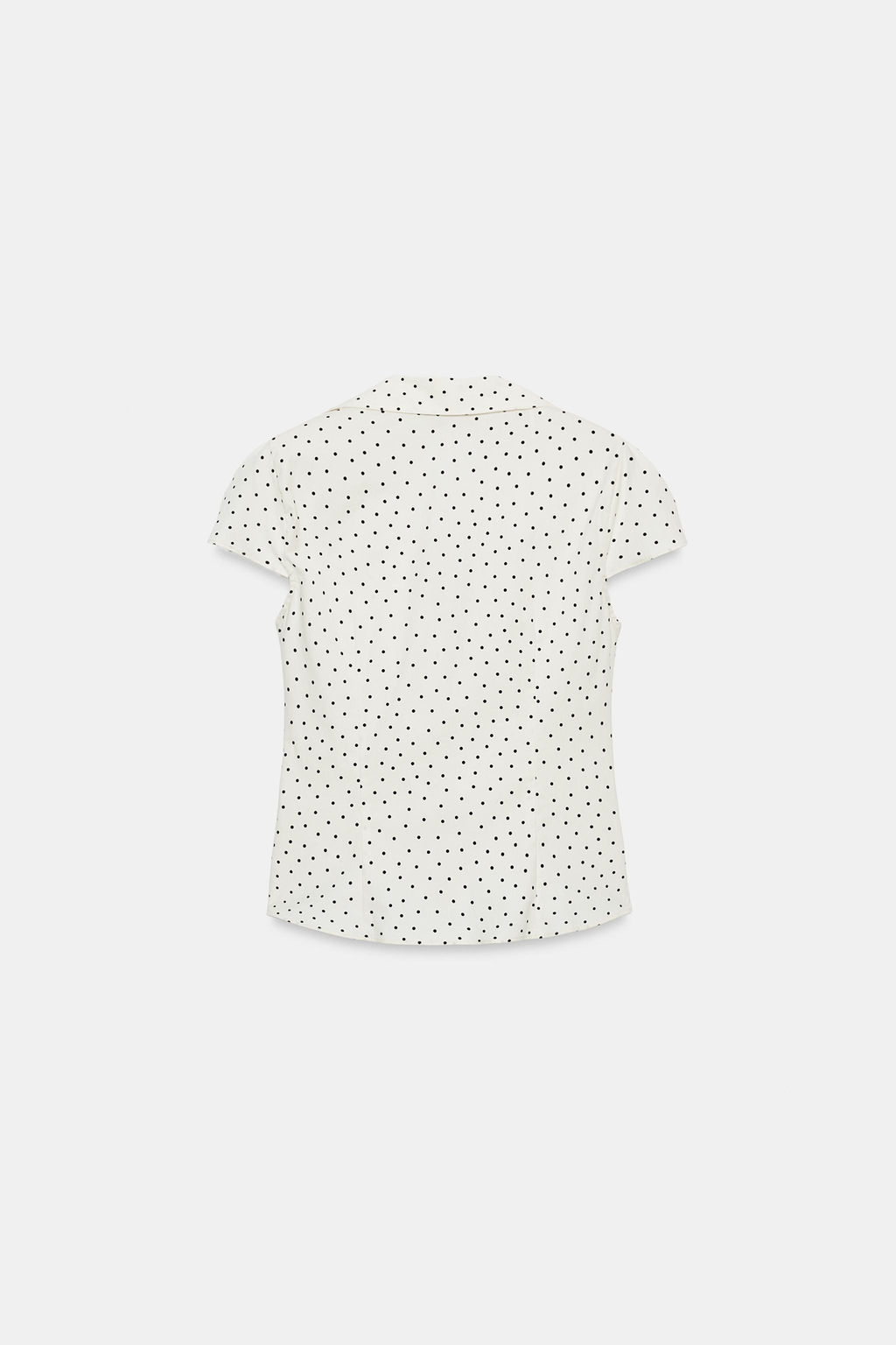 CAMISA ENTALLADA FRUNCES / Crudo / Negro - Zara фото 6