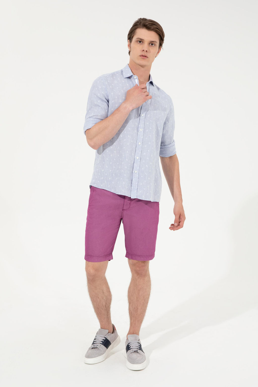 U. S. Polo Assn Мужские фиолетовые тканые шорты - U.s. polo assn фото 15