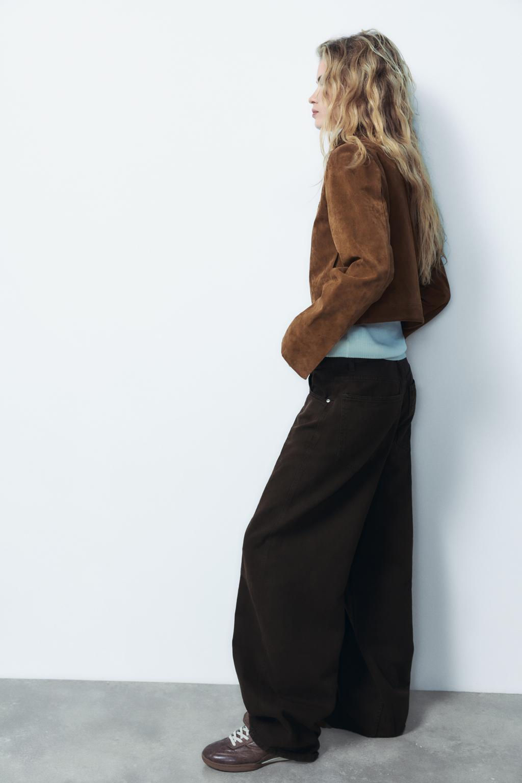 TRF RELAXED OVERSIZE MID-RISE JEANS - Zara фото 3