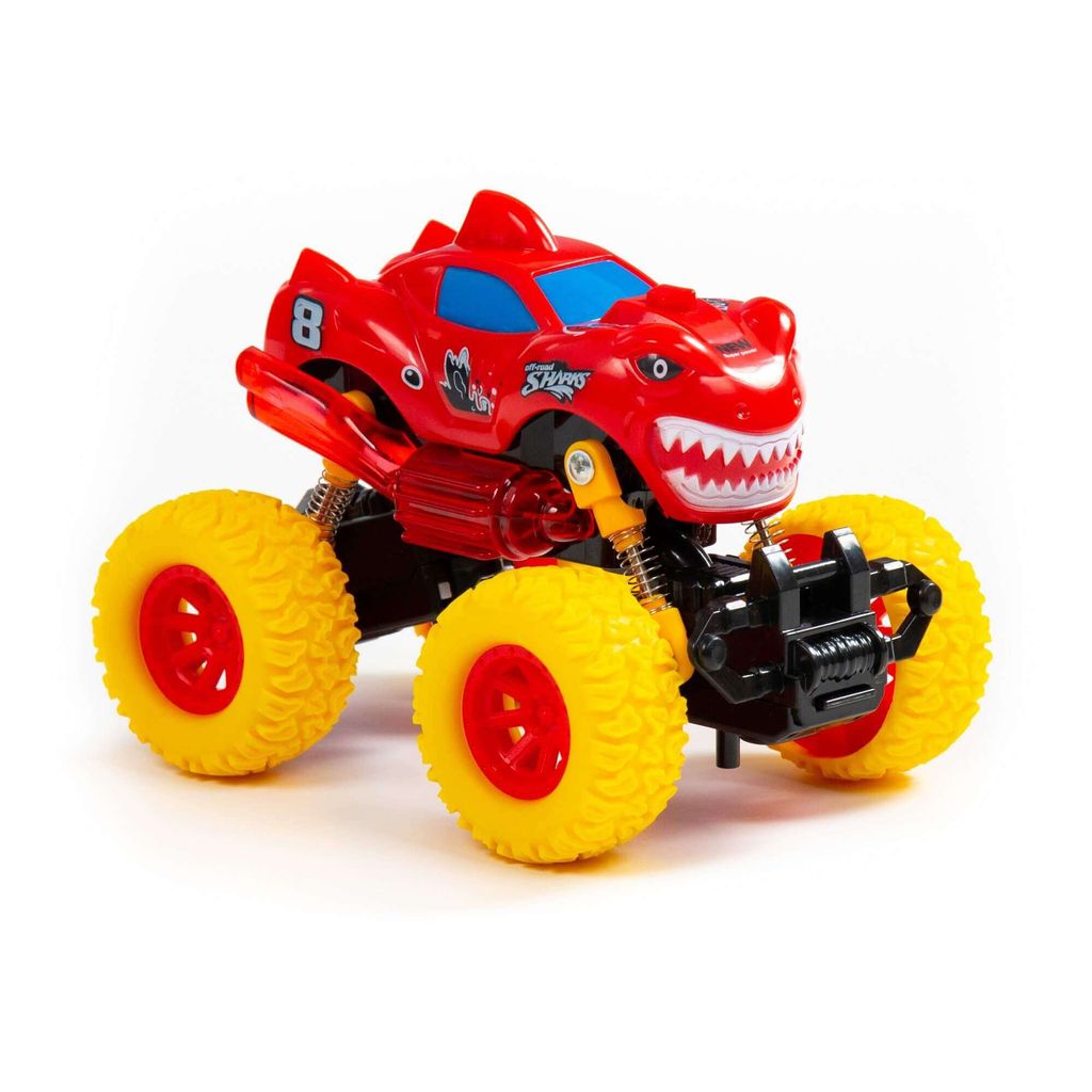 Монстр РАЛЛИ - Акула, автомобиль инерционный (со светом и звуком) (в пакете) - Полесье фото 4